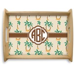 Palm Trees Natural Wooden Tray - Large (Personalized)