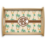 Palm Trees Natural Wooden Tray - Small (Personalized)