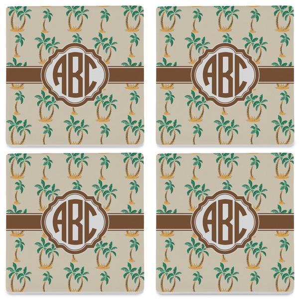 Palm Trees Set of 4 Sandstone Coasters - See All 4 View