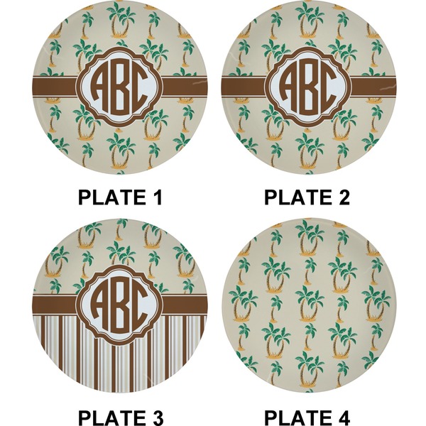 Palm Trees Set of Appetizer / Dessert Plates (Approval)