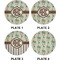 Palm Trees Set of Appetizer / Dessert Plates (Approval)