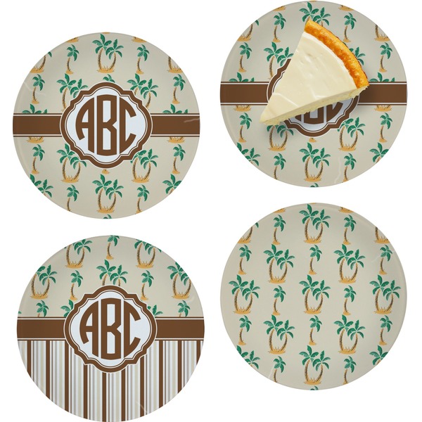 Palm Trees Set of Appetizer / Dessert Plates