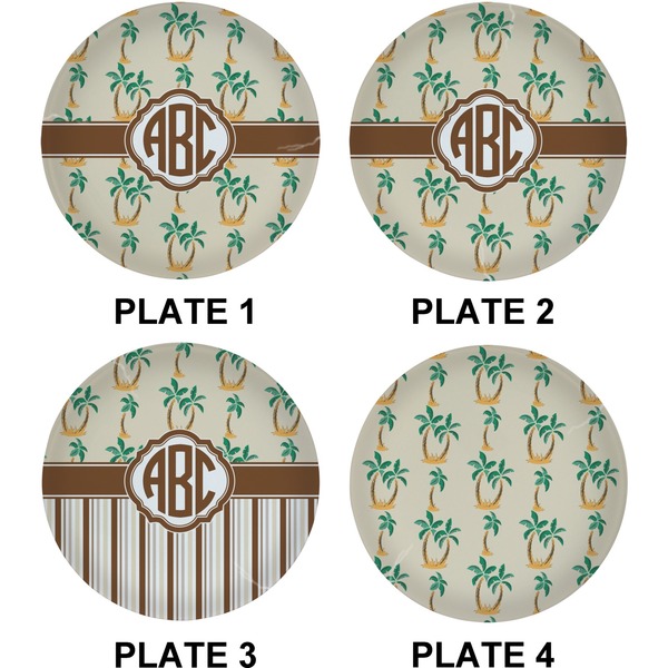 Palm Trees Set of Lunch / Dinner Plates (Approval)