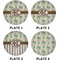 Palm Trees Set of Lunch / Dinner Plates (Approval)