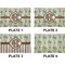 Palm Trees Set of Rectangular Dinner Plates (Approval)