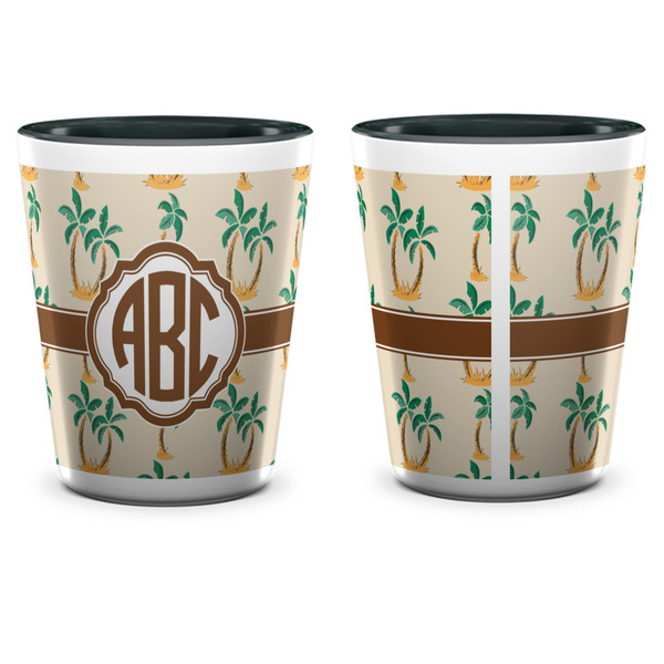 Palm Trees Shot Glass - Two Tone - APPROVAL
