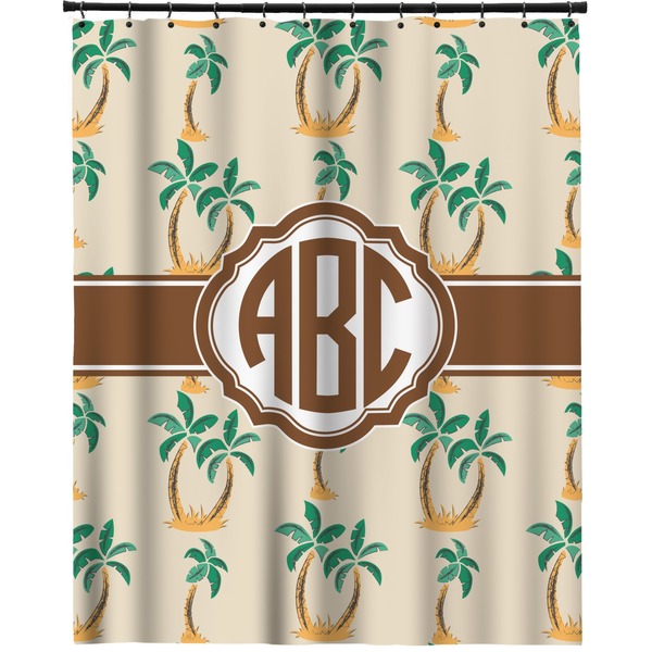 Custom Palm Trees Extra Long Shower Curtain - 70"x84" (Personalized)