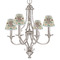 Palm Trees Small Chandelier Shade - LIFESTYLE (on chandelier)