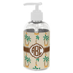 Palm Trees Plastic Soap / Lotion Dispenser (8 oz - Small - White) (Personalized)