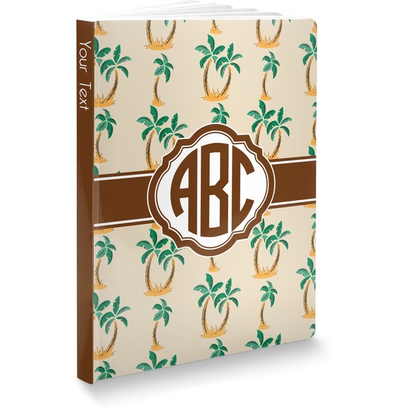 Custom Palm Trees Softbound Notebook - 7.25" x 10" (Personalized)