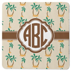 Palm Trees Square Rubber Backed Coaster (Personalized)