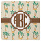 Palm Trees Square Rubber Backed Coaster (Personalized)