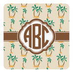 Palm Trees Square Decal - Large (Personalized)