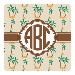 Palm Trees Square Decal - XLarge (Personalized)