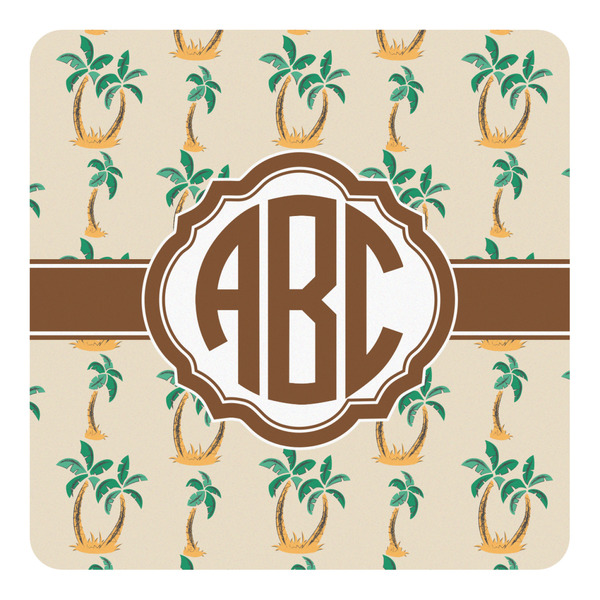 Custom Palm Trees Square Decal - Small (Personalized)