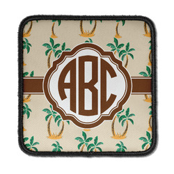 Palm Trees Iron On Square Patch w/ Monogram