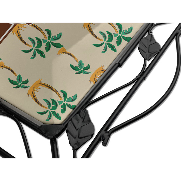 Palm Trees Square Trivet - Detail