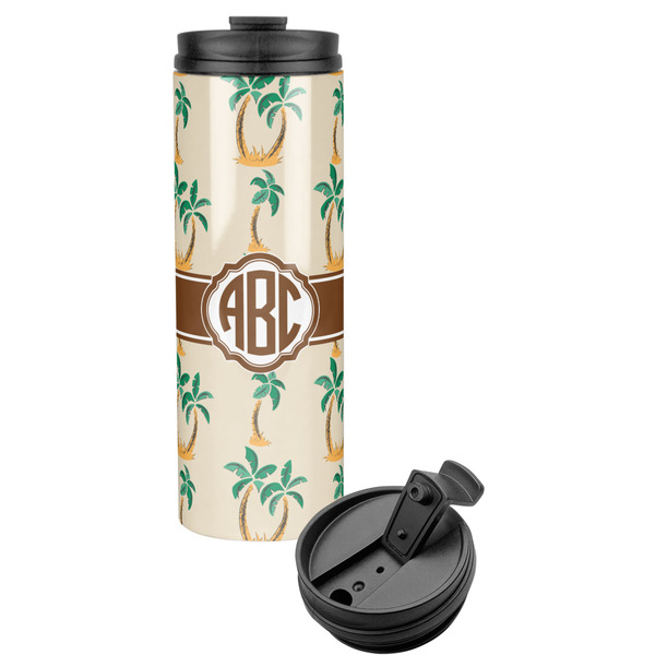 Custom Palm Trees Stainless Steel Skinny Tumbler (Personalized)