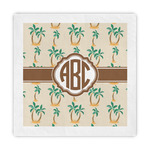 Palm Trees Standard Decorative Napkins (Personalized)