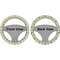Palm Trees Steering Wheel Cover- Front and Back
