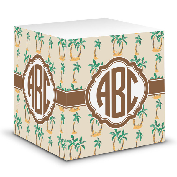 Custom Palm Trees Sticky Note Cube (Personalized)