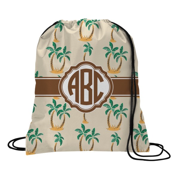 Custom Palm Trees Drawstring Backpack - Medium (Personalized)