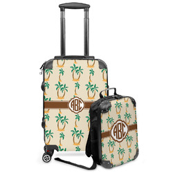 Palm Trees Kids 2-Piece Luggage Set - Suitcase & Backpack (Personalized)