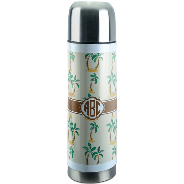 Custom Palm Trees Stainless Steel Thermos (Personalized)