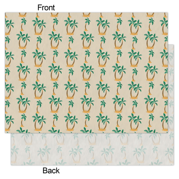 Palm Trees Tissue Paper - Lightweight - Large - Front & Back