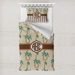 Palm Trees Toddler Bedding Set - With Pillowcase (Personalized)