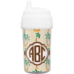 Palm Trees Toddler Sippy Cup (Personalized)