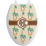 Palm Trees Toilet Seat Decal - Elongated (Personalized)