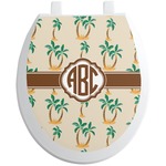 Palm Trees Toilet Seat Decal (Personalized)