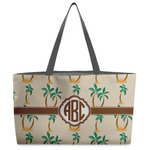 Palm Trees Beach Totes Bag - w/ Black Handles (Personalized)