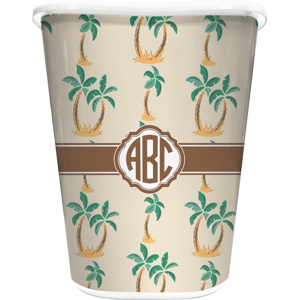 Custom Palm Trees Waste Basket (Personalized)