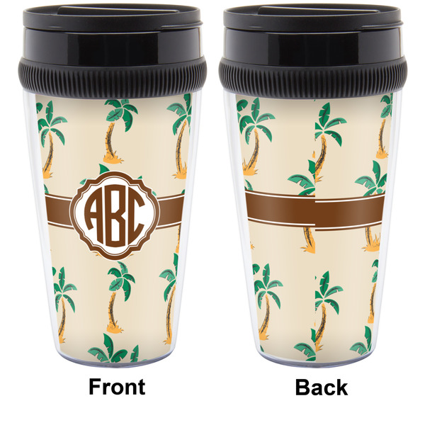 Palm Trees Travel Mug Approval (Personalized)