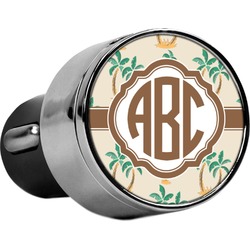Palm Trees USB Car Charger (Personalized)
