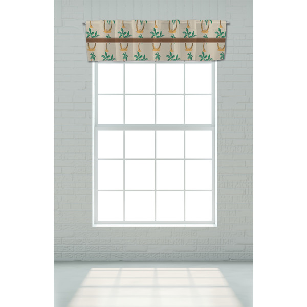 Palm Trees Valance - On window