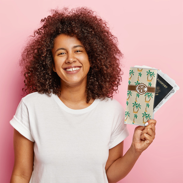 Palm Trees Vinyl Document Holder - LIFESTYLE