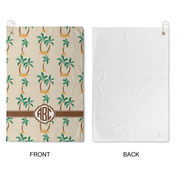 Palm Trees Waffle Weave Golf Towel - Approval