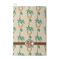Palm Trees Waffle Weave Golf Towel (Personalized)