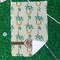 Palm Trees Waffle Weave Golf Towel - In Context