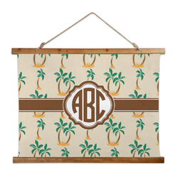Palm Trees Wall Hanging Tapestry - Wide (Personalized)