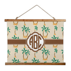 Palm Trees Wall Hanging Tapestry - Wide (Personalized)