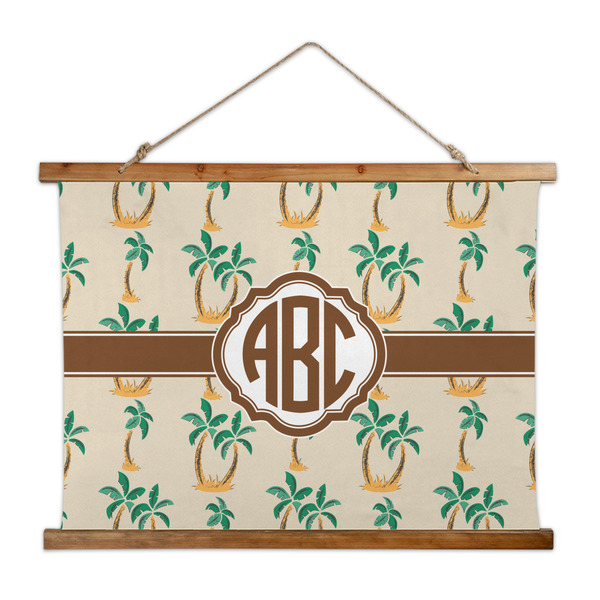 Custom Palm Trees Wall Hanging Tapestry - Wide (Personalized)