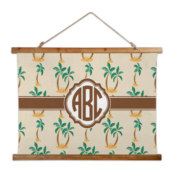Custom Palm Trees Wall Hanging Tapestry - Wide (Personalized)