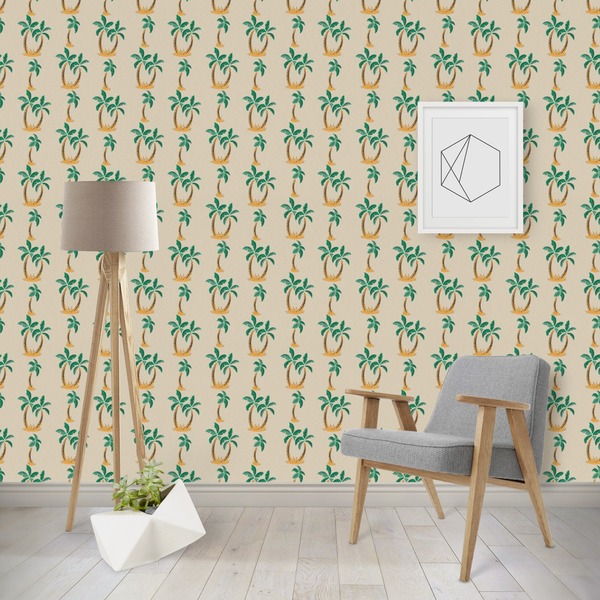 Custom Palm Trees Wallpaper & Surface Covering (Peel & Stick - Repositionable)