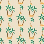 Palm Trees Wallpaper & Surface Covering (Water Activated 24"x 24" Sample)