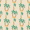 Palm Trees Wallpaper & Surface Covering (Water Activated 24"x 24" Sample)