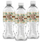 Palm Trees Water Bottle Labels - Front View